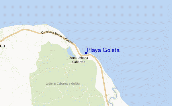 mappa di localizzazione di Playa Goleta
