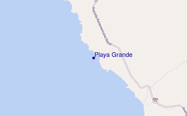 mappa di localizzazione di Playa Grande
