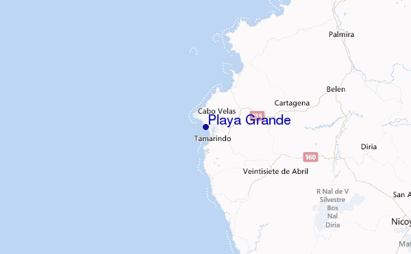 Playa Grande Location Map