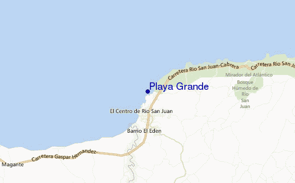 mappa di localizzazione di Playa Grande