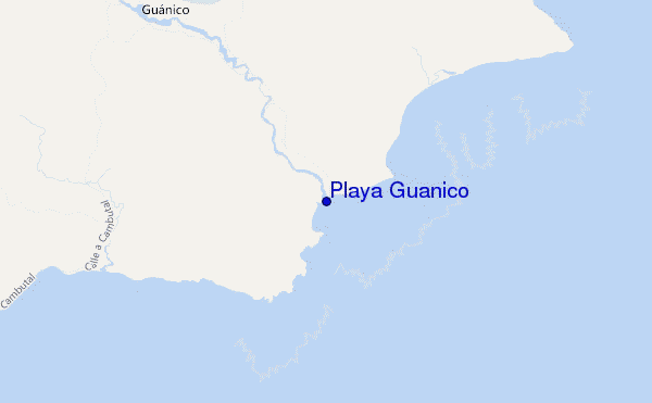 mappa di localizzazione di Playa Guanico