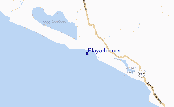 mappa di localizzazione di Playa Icacos