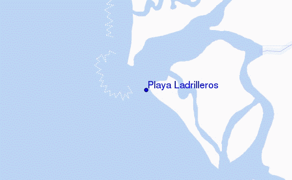 mappa di localizzazione di Playa Ladrilleros