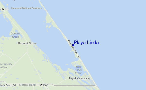 mappa di localizzazione di Playa Linda