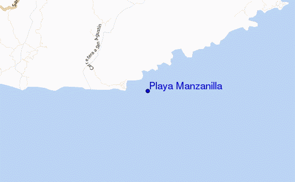 mappa di localizzazione di Playa Manzanilla