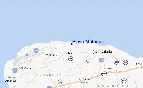 mappa di localizzazione di Playa Motones