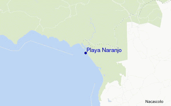 mappa di localizzazione di Playa Naranjo