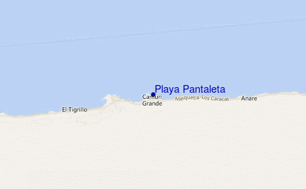 mappa di localizzazione di Playa Pantaleta