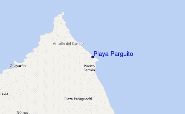 mappa di localizzazione di Playa Parguito