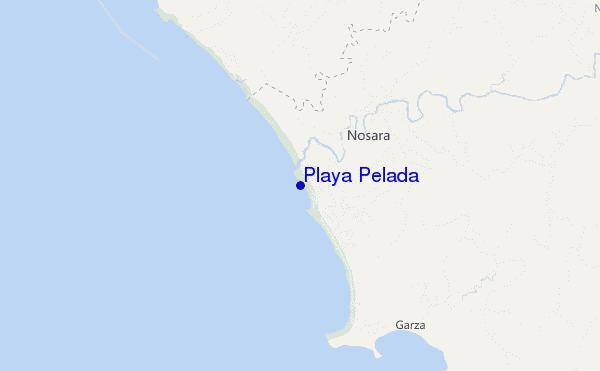 mappa di localizzazione di Playa Pelada