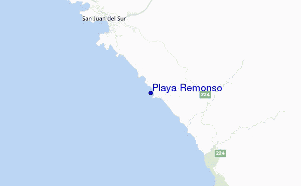 mappa di localizzazione di Playa Remonso