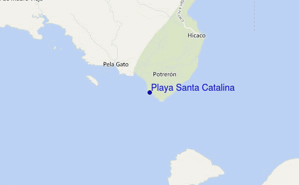 mappa di localizzazione di Playa Santa Catalina