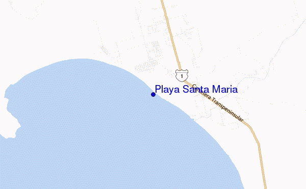 mappa di localizzazione di Playa Santa Maria