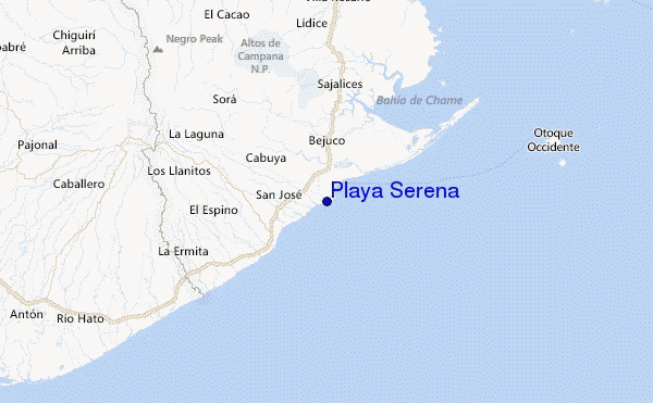 Playa Serena Location Map