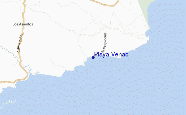 mappa di localizzazione di Playa Venao