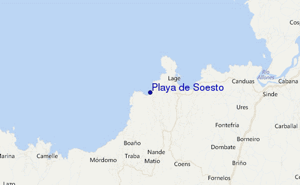 mappa di localizzazione di Playa de Soesto