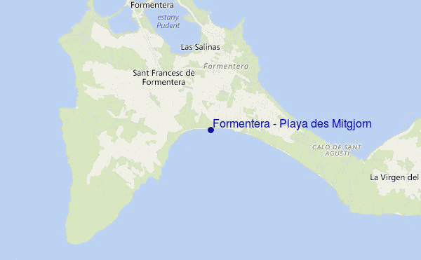 mappa di localizzazione di Formentera - Playa des Mitgjorn