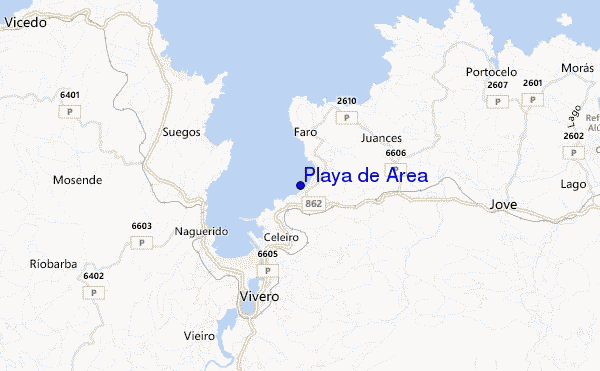 mappa di localizzazione di Playa de Area