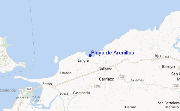 mappa di localizzazione di Playa de Arenillas