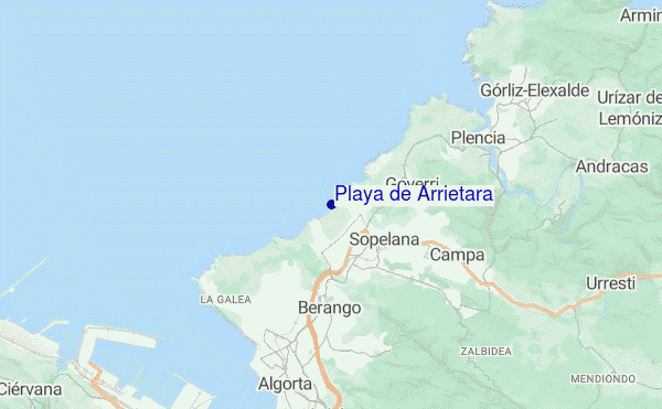 mappa di localizzazione di Playa de Arrietara