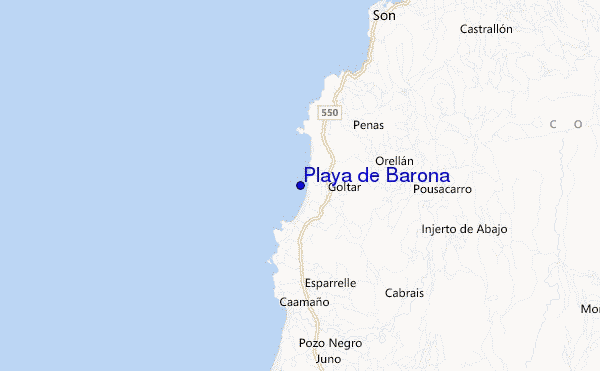 mappa di localizzazione di Playa de Barona