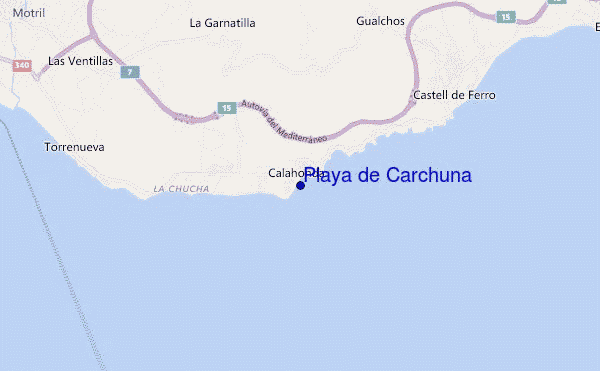 mappa di localizzazione di Playa de Carchuna