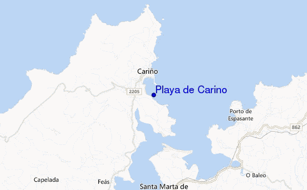 mappa di localizzazione di Playa de Carino