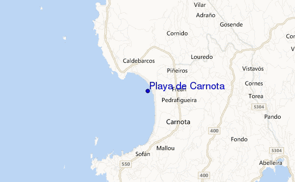 mappa di localizzazione di Playa de Carnota