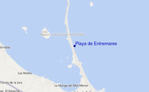 mappa di localizzazione di Playa de Entremares