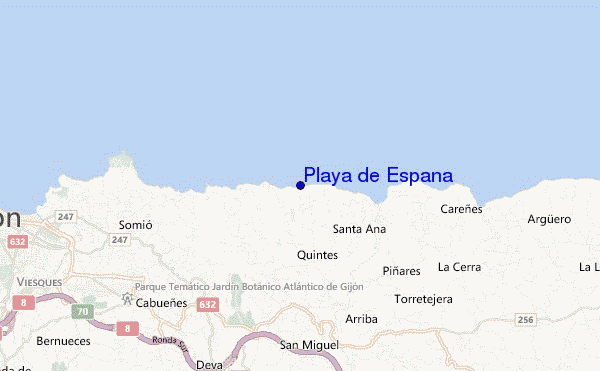 mappa di localizzazione di Playa de Espana