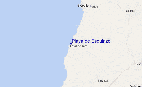 mappa di localizzazione di Playa de Esquinzo