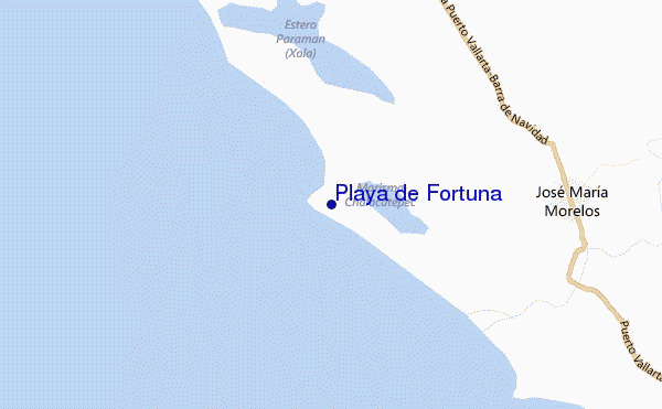 mappa di localizzazione di Playa de Fortuna