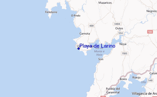 Playa de Larino Location Map