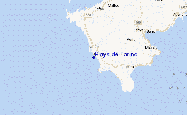 mappa di localizzazione di Playa de Larino