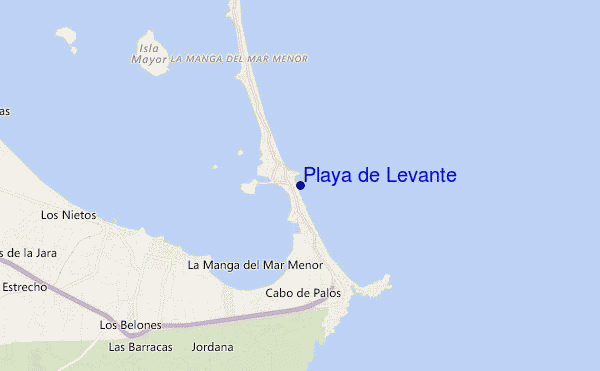 mappa di localizzazione di Playa de Levante