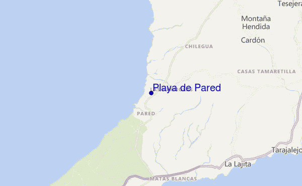 mappa di localizzazione di Playa de Pared
