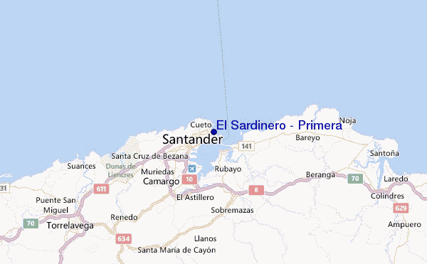 El Sardinero - Primera Location Map