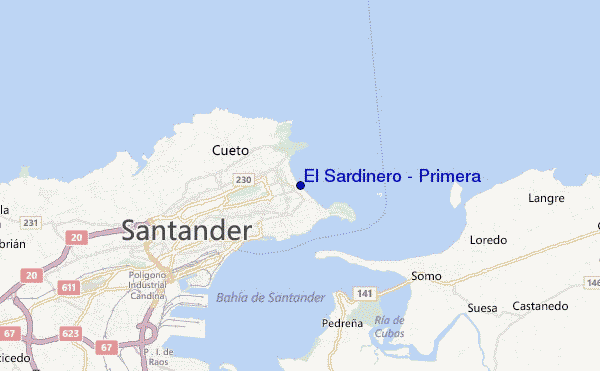 mappa di localizzazione di El Sardinero - Primera