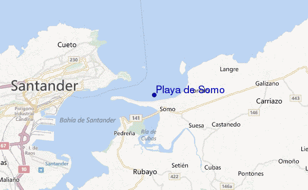 mappa di localizzazione di Playa de Somo