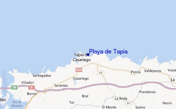 mappa di localizzazione di Playa de Tapia