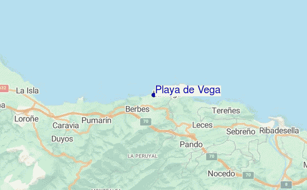 mappa di localizzazione di Playa de Vega