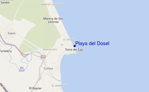 mappa di localizzazione di Playa del Dosel