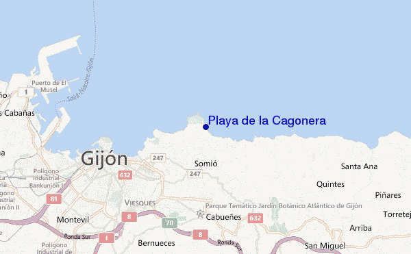 mappa di localizzazione di Playa de la Cagonera