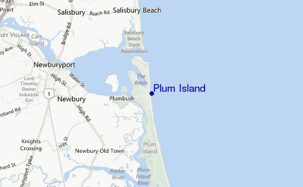 mappa di localizzazione di Plum Island