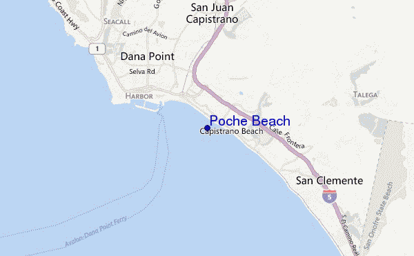 mappa di localizzazione di Poche Beach