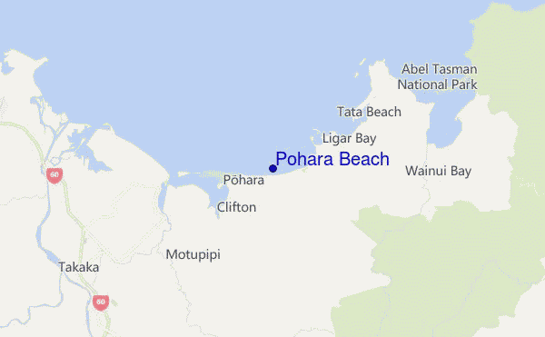 mappa di localizzazione di Pohara Beach