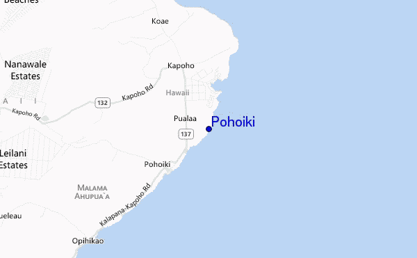 mappa di localizzazione di Pohoiki