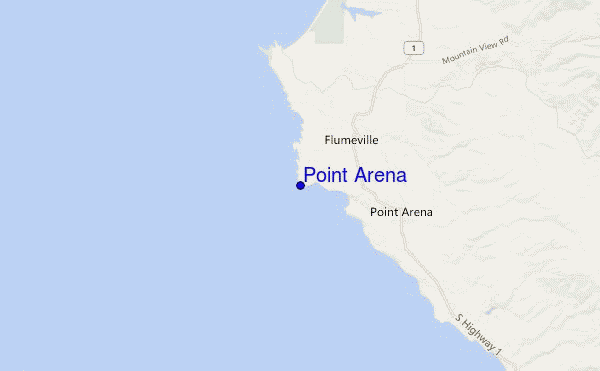 mappa di localizzazione di Point Arena