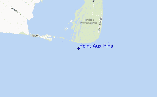 mappa di localizzazione di Point Aux Pins