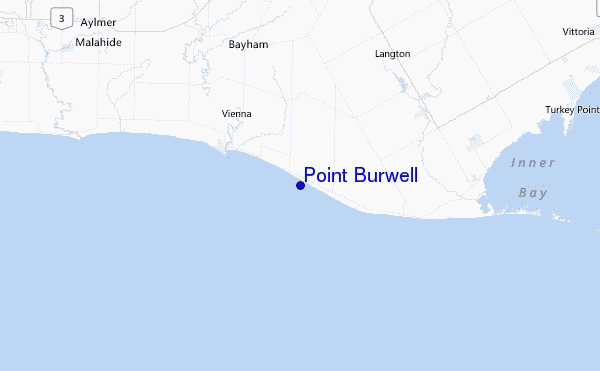 Point Burwell Location Map